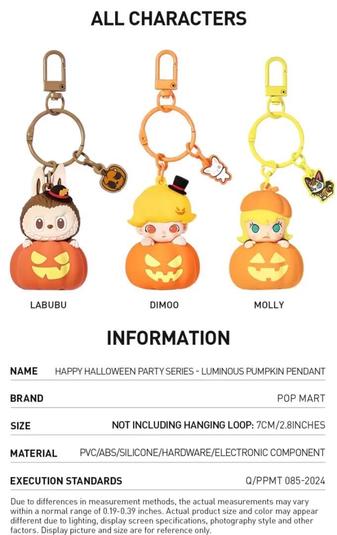 Seria Happy Halloween Party – Pandantiv luminos cu dovleac