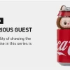 SERIA MONȘTRILOR COCA-COLA – Cutie de vinil cu fețe decorative SERIA MONȘTRILOR COCA-COLA – Cutie de vinil cu fețe decorative