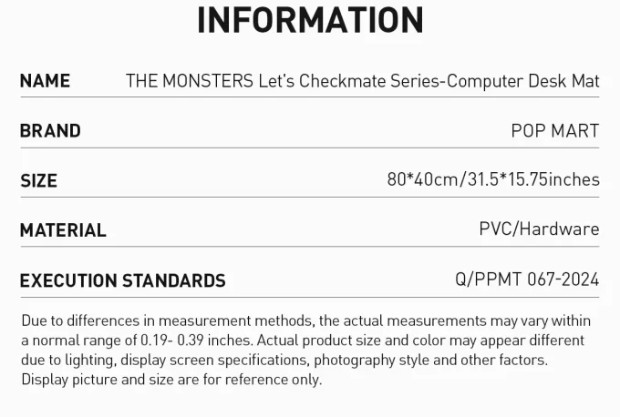 Seria MONȘTRILOR Let’s Checkmate – Covoraș de birou pentru calculator