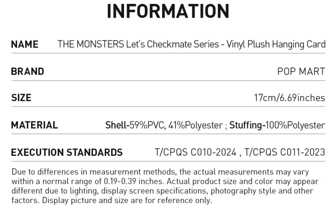 Seria MONȘTRILOR Let’s Checkmate – Felicitare de pluș din vinil cu agățat