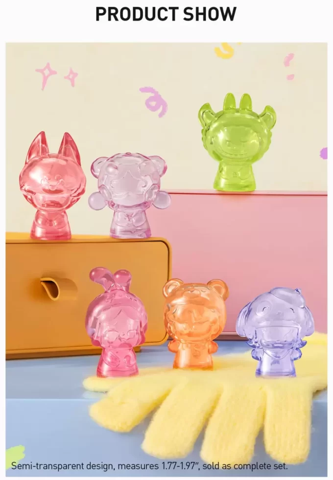 Set cutie seria de păpuși de mână POP BEAN Pijama