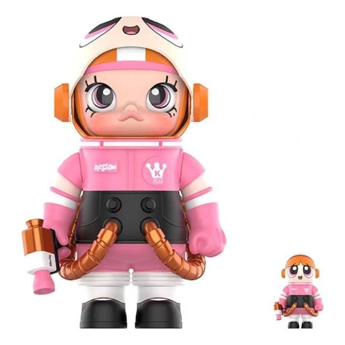 Set Pop Mart x Powerpuff Girls Mega Space Molly Blossom 100% și 400%