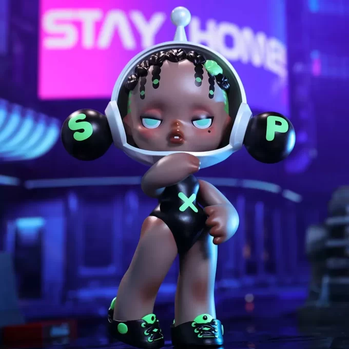 Skullpanda OOTD Figurina Verde Sălbatic