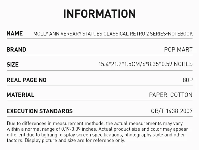 Statuete aniversare MOLLY Classical Retro Seria 2 – Notebook